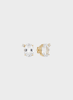 Stud Valentina Quartzo Branco 3.61ct
