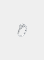 Anel Halo Duplo com Diamantes 0,36ct