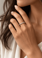 Meia Aliança Brilhantes 0,78ct