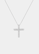 Pingente Cruz Cravejada com Diamantes
