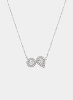 Colar Duplo Halo com Diamantes