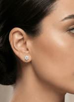 Brinco Flor com Diamantes