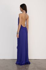 Vestido Longo Cetim Roxo