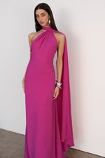 Vestido Faixa Longo Pink