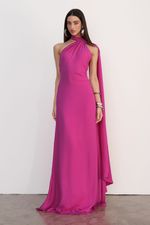 Vestido Faixa Longo Pink