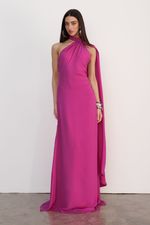 Vestido Faixa Longo Pink