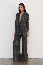 Calça Flare Xadrez