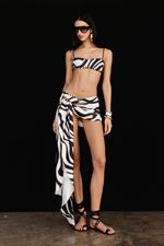 Pareô Cetim Zebra
