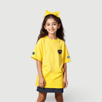 CAMISETA INFANTIL AMARELA MOPI