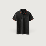 PENSI+ CAMISA POLO MELANGE PRETA