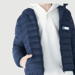 Jaqueta Puffer Marinho Escola Swiss International School BSB