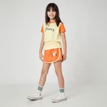 Pensi+ Shorts Saia Microfibra Laranja