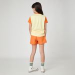 Pensi+ Shorts Saia Microfibra Laranja