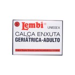Calça Plástica Geriátrica de Adulto Média para Incontinência Urinária Lembi - 4 Unidades