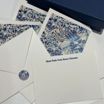 Kit Cartões Anne Azul  + Envelopes + Caixa