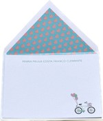 Kit Cartões Bicicleta Floral + Envelopes