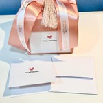 Kit Cartões Coração Rosa + Envelopes + Caixa