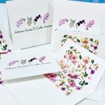 Kit Cartões Adriana + Envelopes com Forro de Orquídeas + Caixa