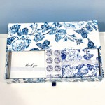 Kit Cartões Retangulares Papelaria Fiori Blue