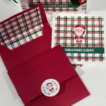 Kit Cartões de Natal Papai Noel Quadradinho