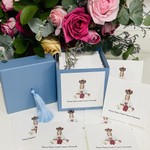 Kit Cartões Nossa Senhora de Fátima Floral + Envelopes + Caixa