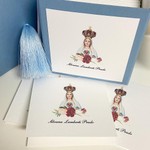 Kit Cartões Nossa Senhora de Fátima Floral + Envelopes + Caixa