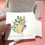 Kit Cartões de Páscoa Coelho com Flores