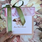 Kit Cartões Quadrados Fleur + Envelopes + Adesivos + Caixa