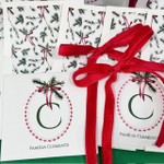 Kit Cartões de Natal Monograma com Laço