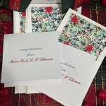 Kit Cartões de Natal Floral Aquarela