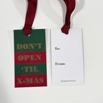 Tags de Natal - Don’t open