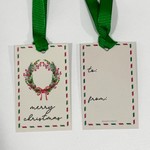 Tags de Natal - Guirlanda Vintage