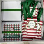Kit Cartões Papai Noel + Envelopes + Adesivos + Tags