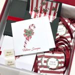 Kit Cartões Fátima Natal + Envelopes com Forro + Adesivos + Tags