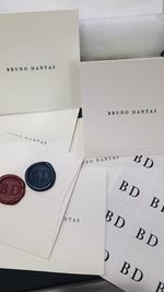 Kit Cartões Duplos + Envelopes + Lacre de Cera + Adesivos + Caixa