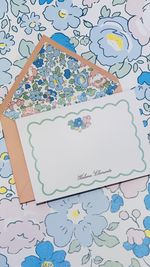 Kit Cartões Retangulares London Blooms Nude