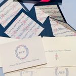 Kit Cartões Retangulares Lavandas com laço