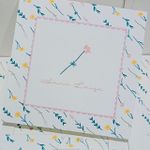 Kit Cartões Maria Luiza + Envelopes com Forro + Adesivos + Caixa Personalizada