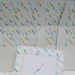 Kit Cartões Maria Luiza + Envelopes com Forro + Adesivos + Caixa Personalizada