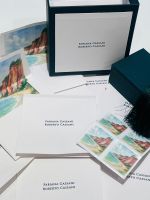 Kit Cartões Trancoso + Envelopes com forro + Caixa