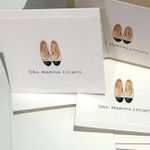 Kit Cartões sapatilha CHANEL + Envelopes + Adesivos + Caixa Personalizada