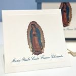 Kit Cartões Nossa Senhora de Guadalupe azul + Envelopes + Caixa