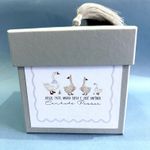 Kit Cartões Família Cisne + Envelopes + Caixa Personalizada