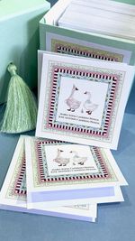 Kit Cartões Irmãos Cisne + Envelopes + Caixa Personalizada