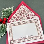 Kit Retangulares Natal Merry Christmas vinho