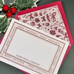 Kit Retangulares Natal Merry Christmas vinho