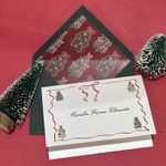 Kit Retangulares Natal Árvore com Laços