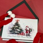 Kit Retangulares Natal Árvore com Papai Noel