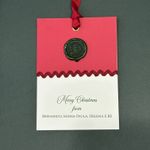 Tag  Lacre de Cera 10x14 cm personalizada