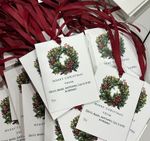 Tag Guirlanda de Natal cheia 10x14cm personalizada